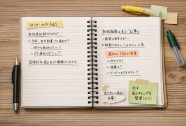 セミナーで見えた反省点と、次に整理すべきこと