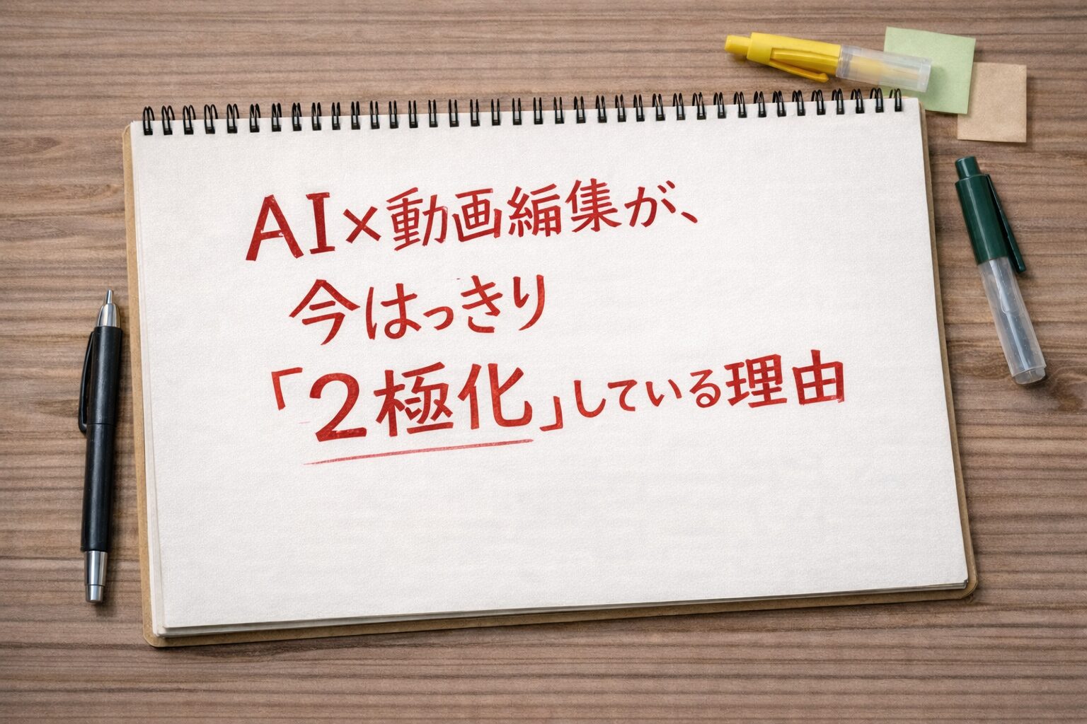 AI×動画編集が「2極化」している理由について