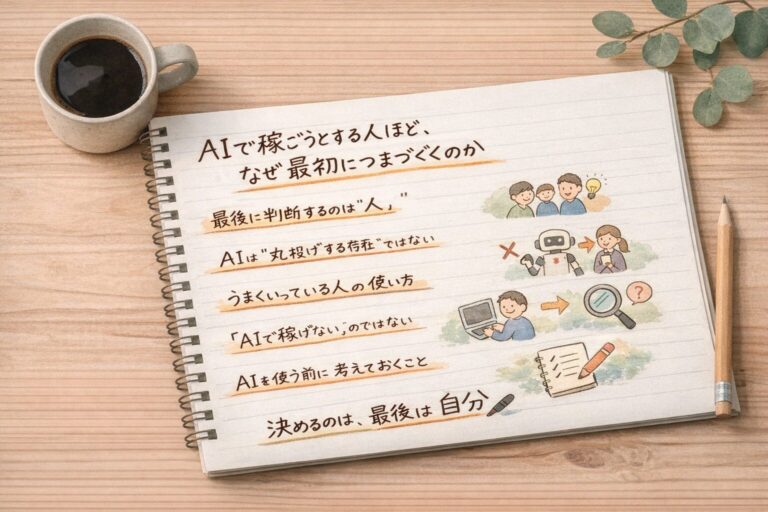 AIで稼ごうとする人ほど、つまずく理由