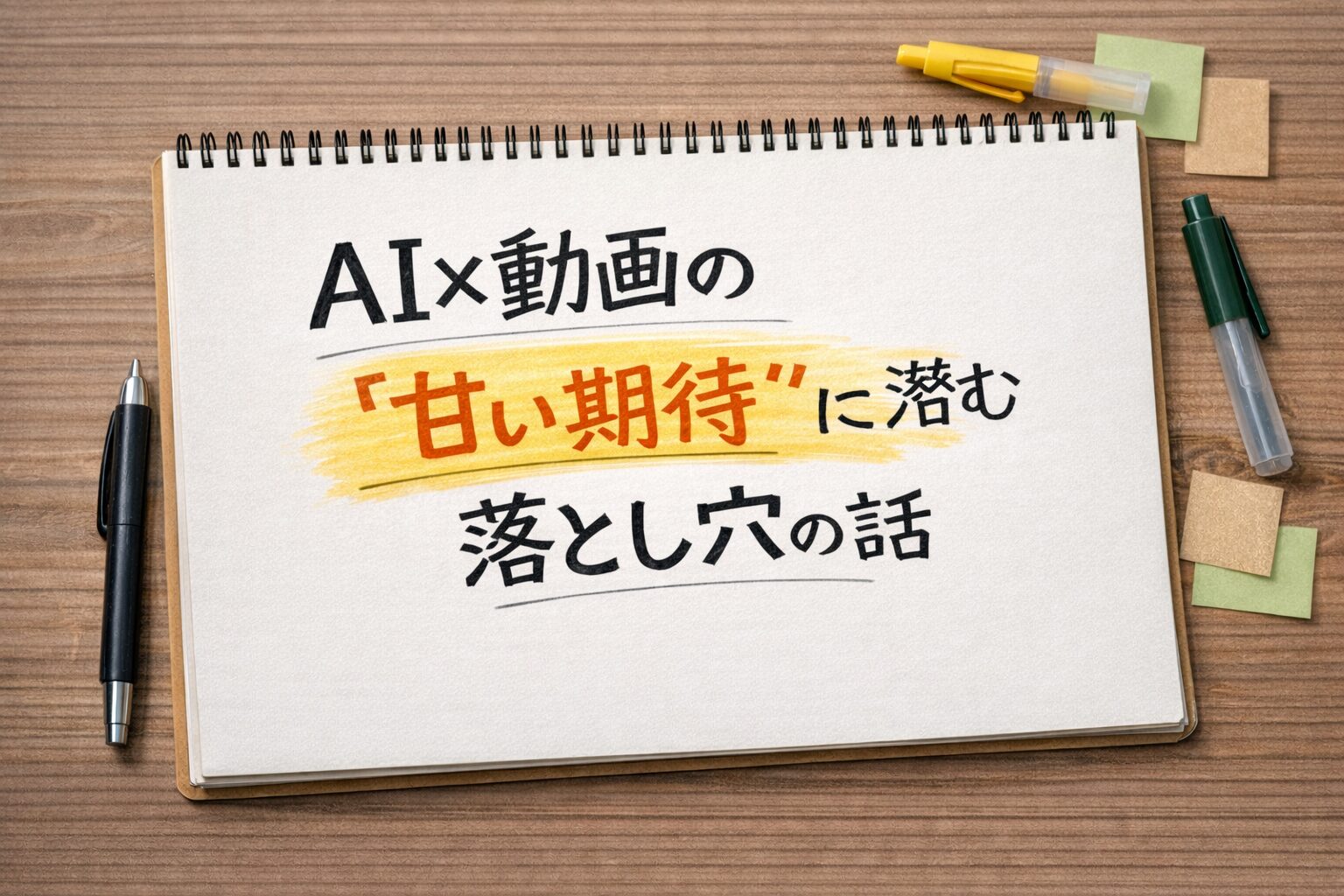 AI×動画の”甘い期待”に潜む落とし穴