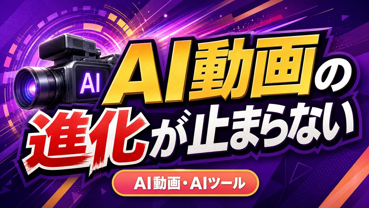 AI動画の進化が止まらない